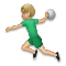 Man Playing Handball- Medium-Light Skin Tone emoji on LG